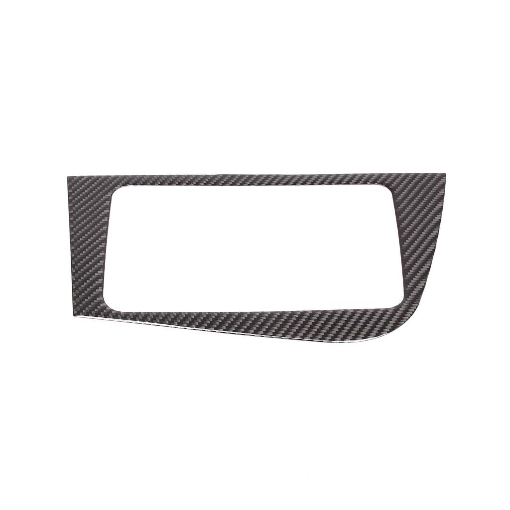 Para Seat Leon 2005 2006 2007 2008 2009 2010 2011 2012 Pegatina Real de Fibra de Carbono Blanda Panel de CD del Coche Accesorios Interiores LHD RHD