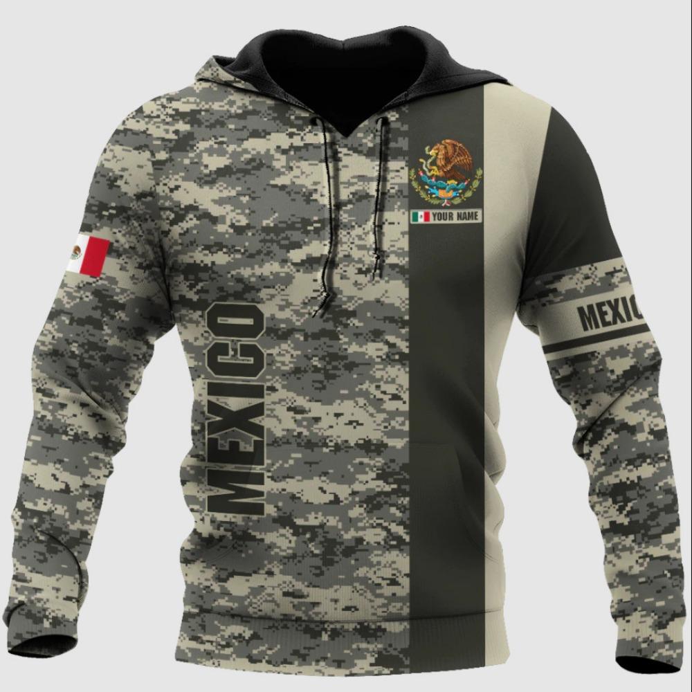Sweat à capuche mexicain très populaire pour homme Sweat à capuche imprimé 3D Sweat à capuche décontracté pour le commerce extérieur