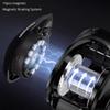 Portable Long Cast Baitcasting Reel 7.2:1 Gear Ratio Reel Freshwater Aluminum Spool 8 KG Drag Fishing Coil 7+1BB Aluminum Waterdrop Wheel Lure Reel