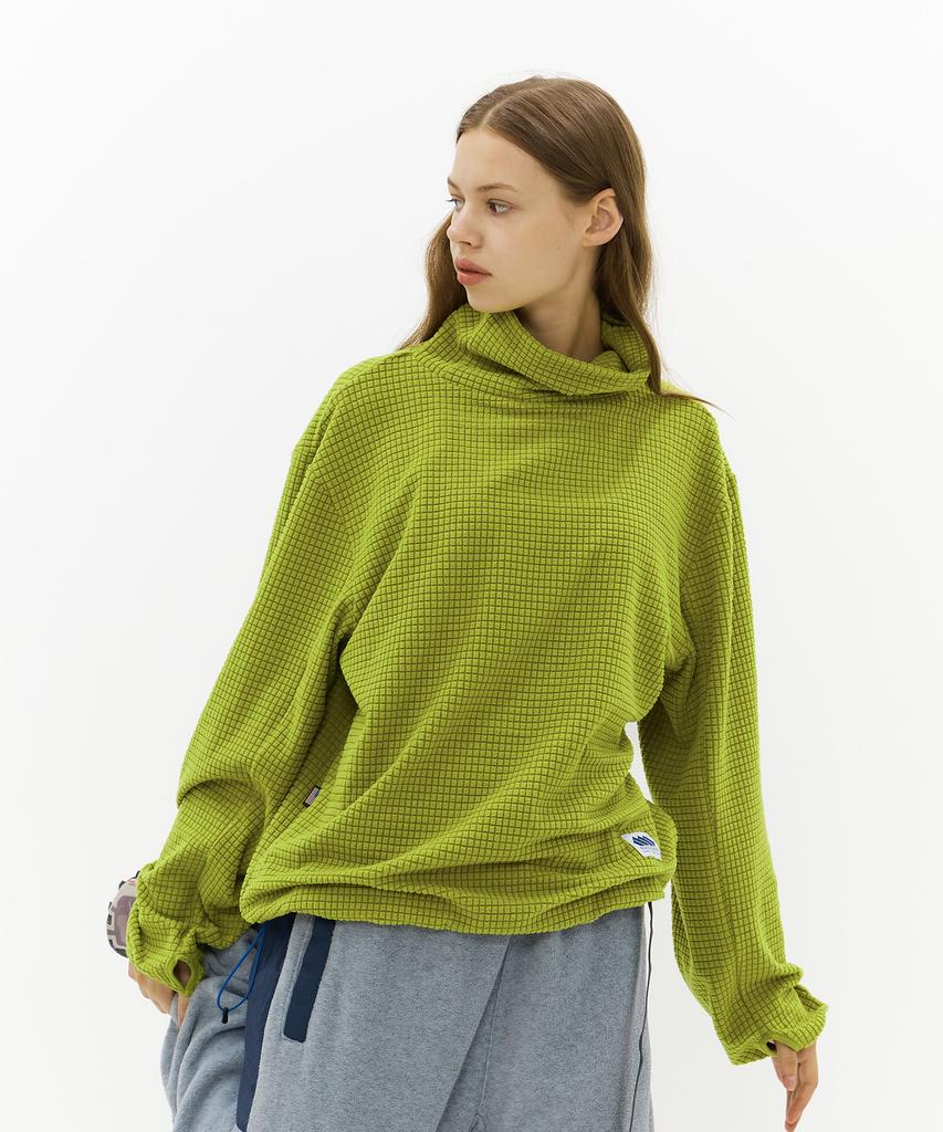 MADDEN Funny Mock Neck Pullover Green