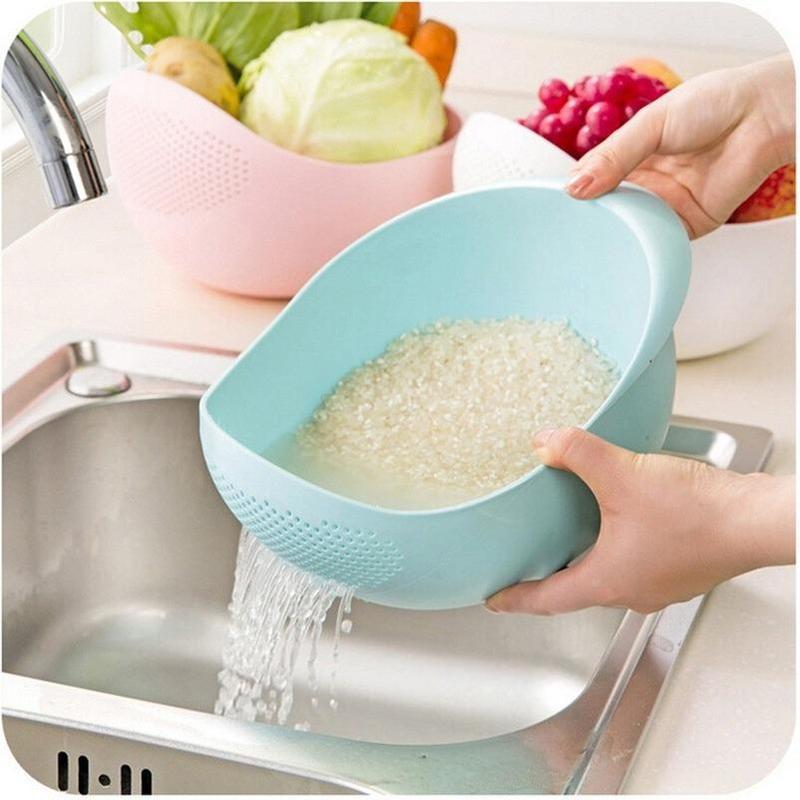 Reisreiniger Reiskorb Waschen Servieren Sieb Sieb Reisbecken Waschbecken Obst Gemüse Werkzeuge Küche Kochutensilien