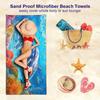 1 Stück Niedliches Delfinmuster Strandtuch für Familienartikel Freunde Geschenk Schnelltrocknend Sandfrei Für Bad Yoga Strand Camping Schwimmen GYM