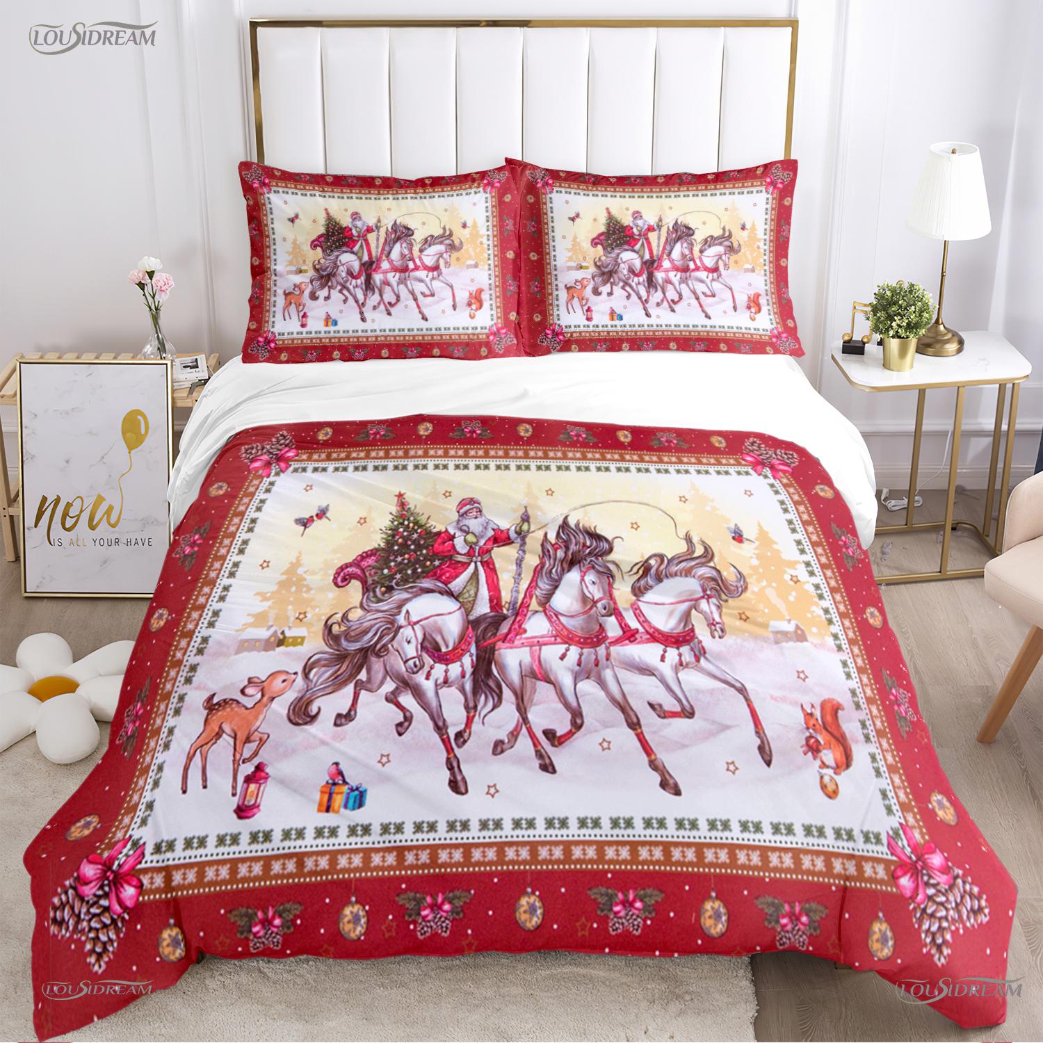 

Fashion Ethnic Frame Horse Soft Duvet Cover Warm Comforter Beding set Soft Comfortable Quilt Cover plus Pilowcases for Tens Single/Double/Quen/King 135*200cm Eu-Single