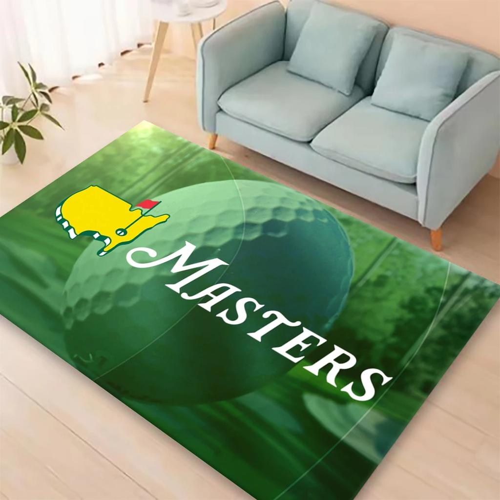 G-golf -M-Masters Tištěný koberec do obývacího pokoje Domácí relaxační zóna Protiskluzová rohož Měkké podlahové rohože k posteli Vstupní rohožka do interiéru