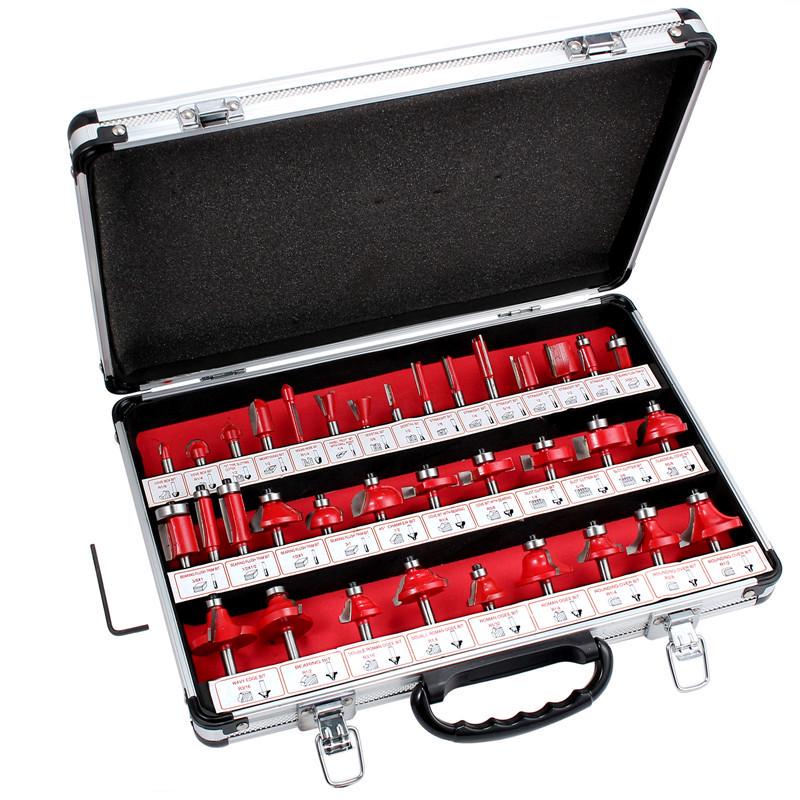 15PCS Tungsten Carbide Tipped TCT 1//2/" Router Bits Shank Wood Sealed Bearing Set