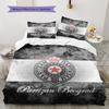 Partizan Logo Bedding Quilt Set Quilt Cover Pillowcase Home Decoration Birthday Gift (1 * Duvet Cover + 2 * Pillowcase, Without Core)