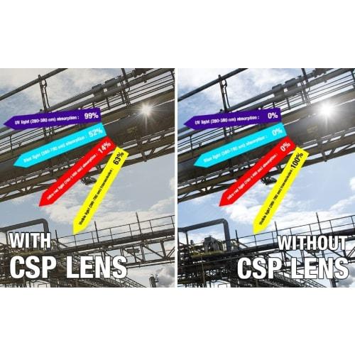 bolle SAFETY Rush Plus Color Variation 4-Piece Set (Goggles, Gasket Kit, Pouch, Original Cloth) (Pouch: Rio Lemon, CSP)