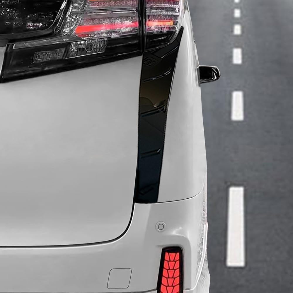 FOR New Alphard 30 Series and Vellfire 30 Series Custom Rear Taillight Lower Pillar Bright Taillight Trim Stainless Specially Designed for the New and