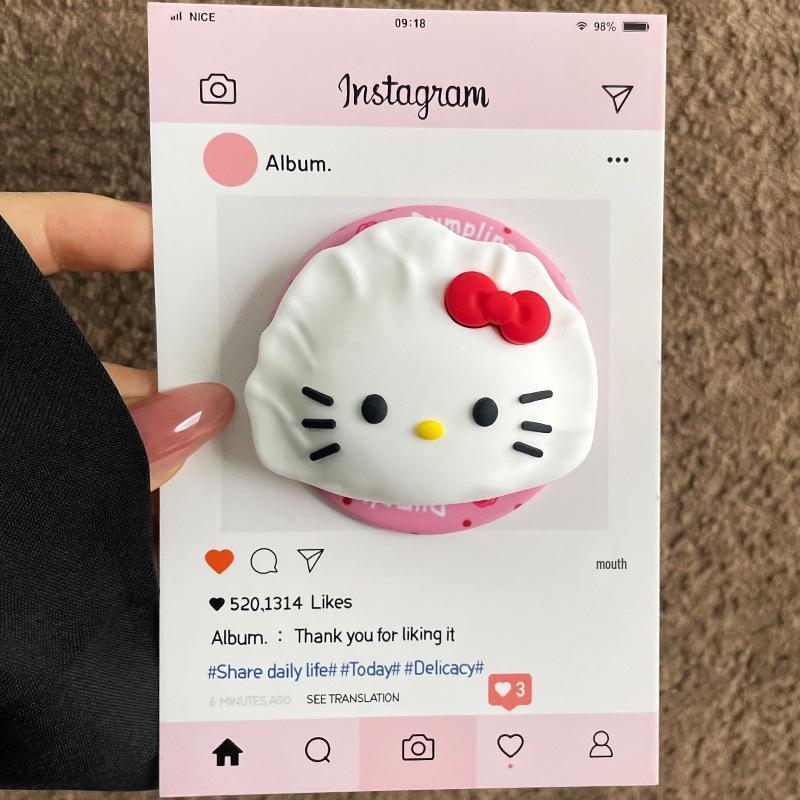 KT Cat Silicone Magnetic Airbag Phone Holder: Versatile Desktop Stand for Easy Viewing Magnetic Airbag Phone Holder