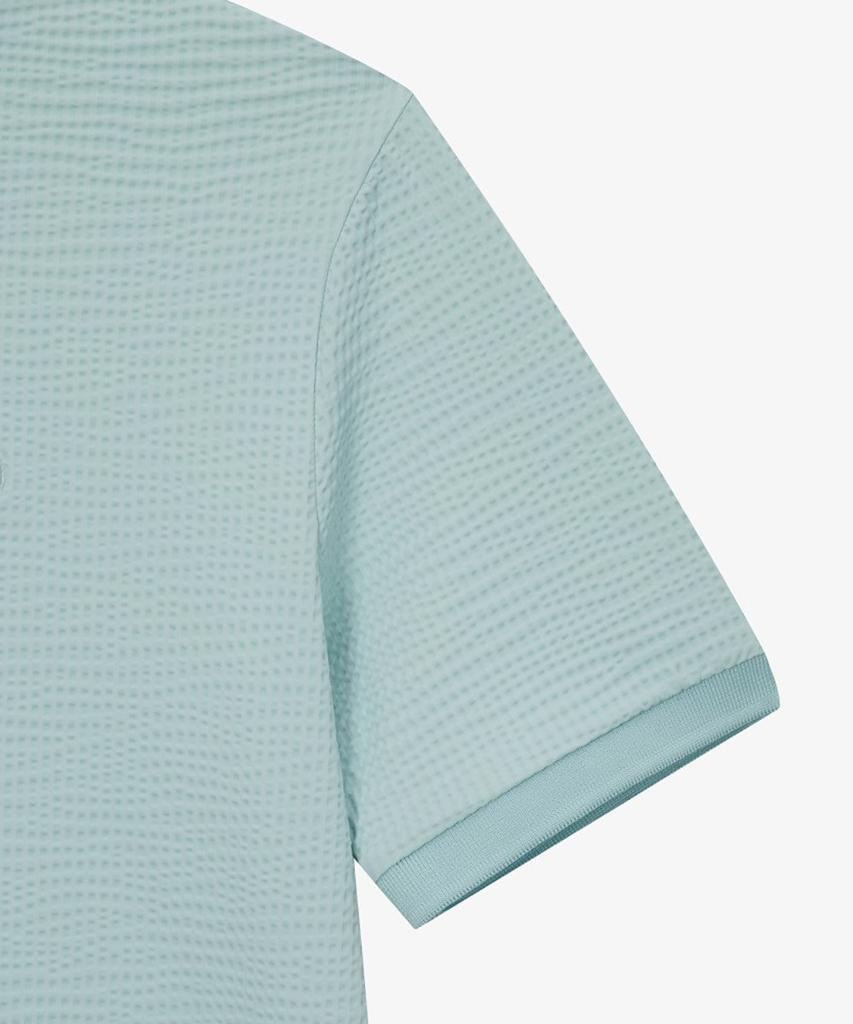Noseupeiseu Nt7Ps43B Women'S Waffle Short Sleeve Polo Pastel Turquoise