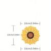 1pc Cute Sunflower Heat-Resistant Mat for Kitchen & Dining, High-Temperature Resistant Coaster Pad, PVC Burn Protection Table Mat
