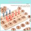Wooden Learning Mathematics Number Matching Arithmetic Board Children Puzzle Toy