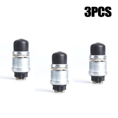 3x Waterproof Switch Push Button Cars Boat Horn Engine Start Starter Switch 12V