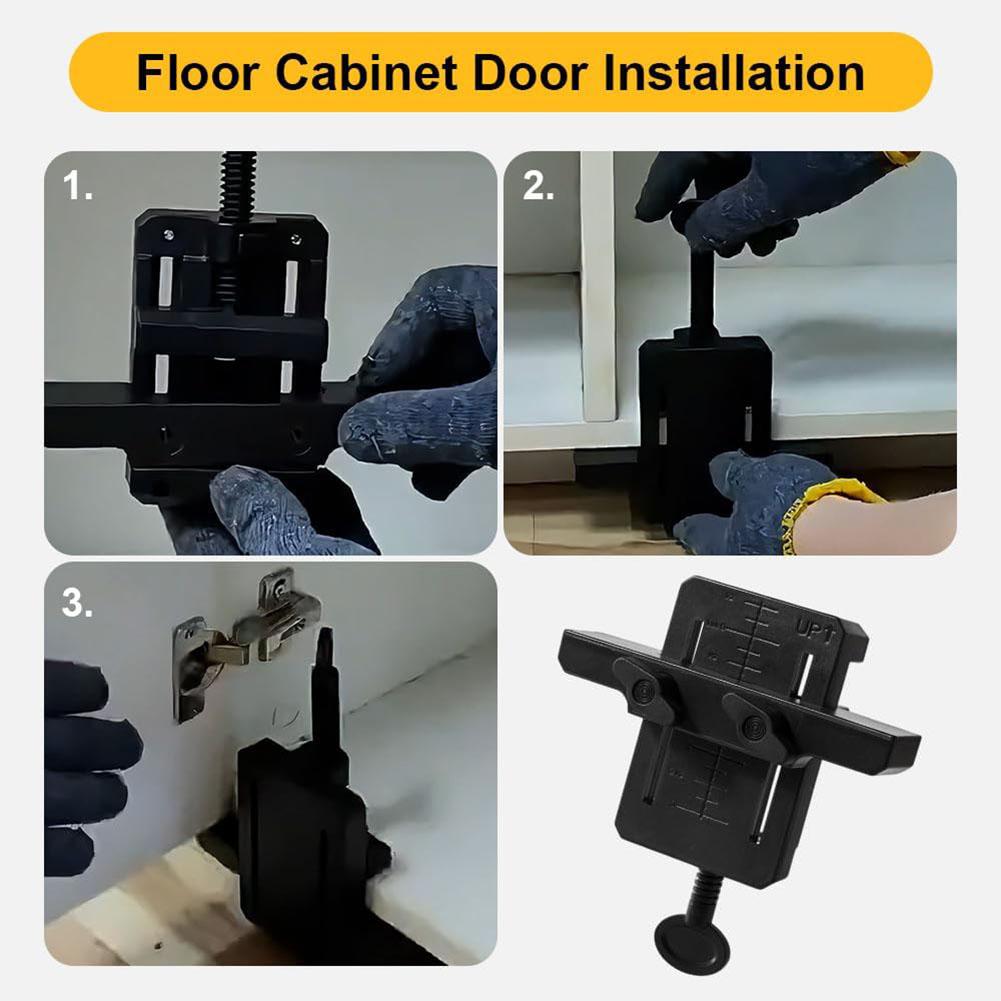 3pcs Adjustable Cabinet Door Installation Jig Door Panel Positioner Tools Drill Template Guide Woodworking Clamp  Auxiliary Tool