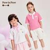 PawinPaw Girls' Cartoon Bear Short Sleeve Polo T-Shirt