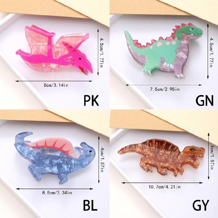 Delicate Acrylic Dinosaur Design Hair Clip Fashion Dinosaur Barrettes Hairpiece Hair Accessory For Everyday Use