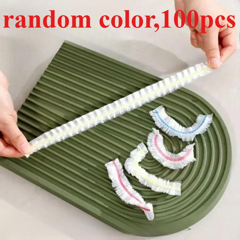 

Многоразовая одноразовая пищевая крышка пластиковая пленка прочные эластичные пищевые крышки для мисок эластичные крышки для тарелок для кухни сумка для хранения продуктов random color,100pcs