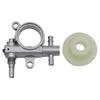 8 Set 2500/3800 Chainsaw Spare Parts Chainsaw Oil Pump With Worm Drive Gear Fit For Chain Saw 25CC/38CC