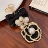 Fashion Flower Camellia Pendant Gifts Souvenirs Bag Charm