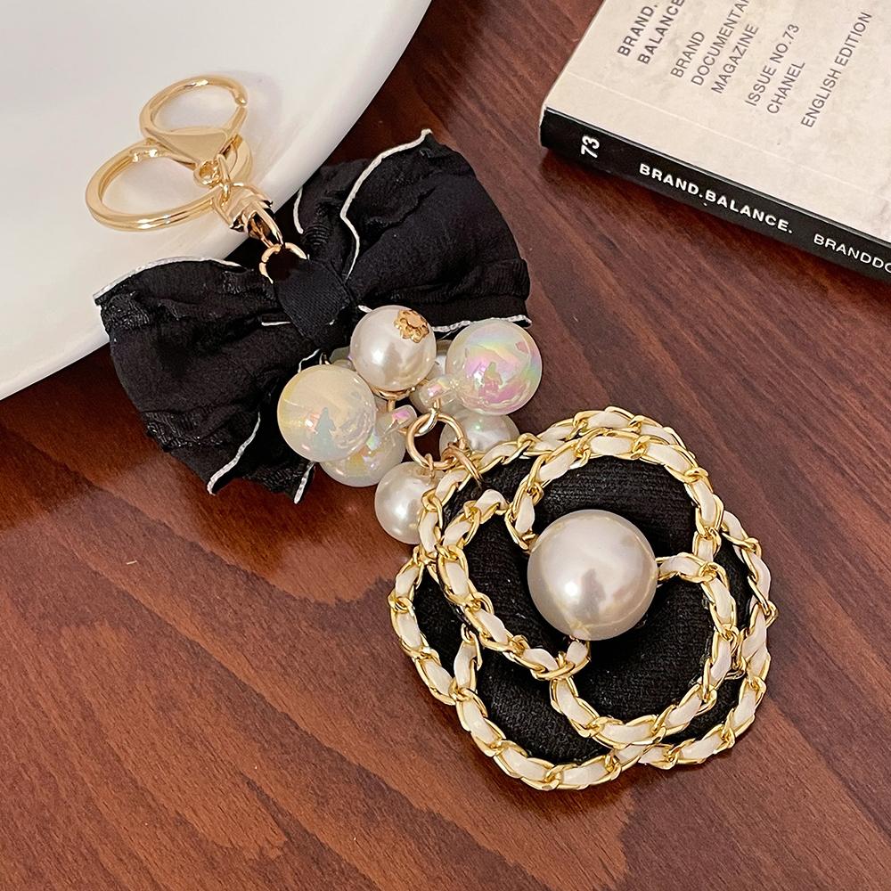 Mode Bloem Camellia Hanger Cadeaus Souvenirs Tas Hanger black