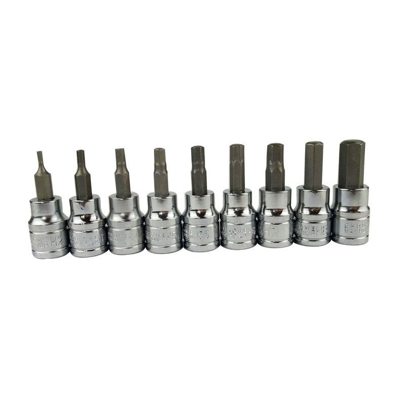 3/8 Inch Hex Bit Socket Set Sturdy Allen Key Sockets Professional 3/8inch Drive Drill Metric Tools Kit Durable Impact Socket Set