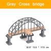 Wooden Train Station & Car Garage Toy Beech Wood Railway Bridge Compatible with All Major Track Brands