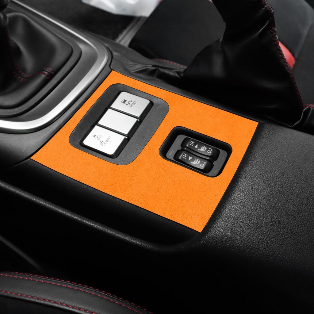 FDAIUN Car Seat Heater Button Frame Decoration Sticker For Subaru BRZ Toyota GR86 (2021-Now)