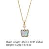 Fashion Artificial Crystal Butterfly Pendant Necklaces for Women Zirconia Necklace Wedding Party Jewelry Accessories