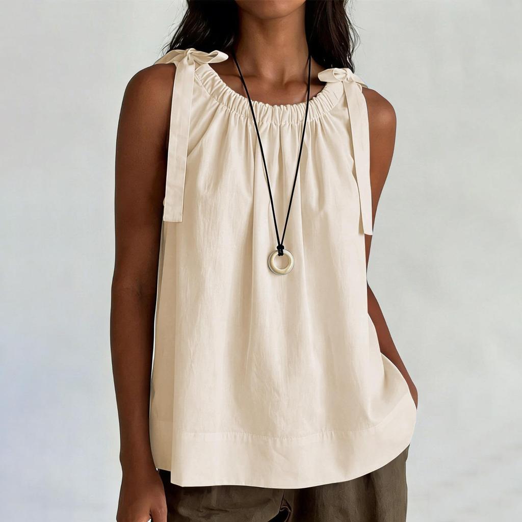Womens Spring Tops Sleeveless Casual Tank Summer Shirts for Women Loose Fit Blouse Womens Summer Tops Dressy Casual Fashion 2026
