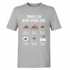 fashion tshirt Breathable For Unisex Oneck tshirt Brand Things I Do In My Spare Time Tractors Unisex Top tees Minimalist teeshirt
