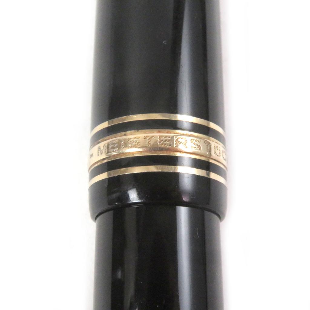 Very Good MONTBLANC fountain pen 149 Meisterstck Cap type Black gold 14C mens Used