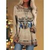 T-shirt da Donna Manica Lunga Stile Etnico Retrò Top Manica Lunga da Donna con Stampa Dreamcatcher Indiano T-shirt Casual Quotidiana Elegante