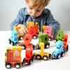 Early Childhood Cognitive Magnetic Train Number Recognition Toy - 12 Wooden Sections