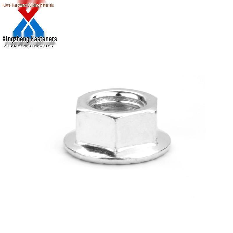 GB6177 Galvanized Hex Flange Nut with Anti-slip Teeth and Washer M4-M20