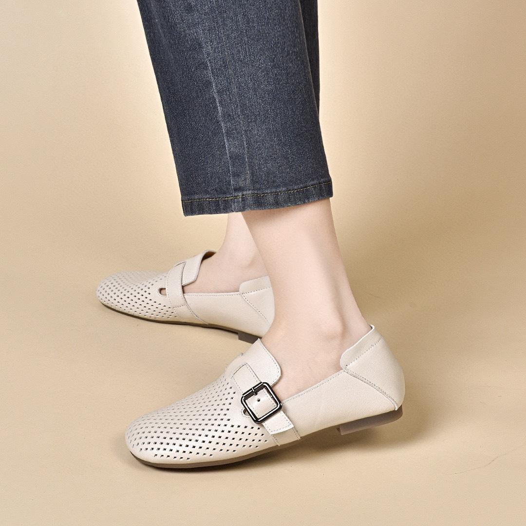 

Женские весенние туфли Birkenstocks с полым верхом, на мягкой подошве, с мягким верхом, с неглубоким вырезом, одинарные туфли, с ремешком и пряжкой, женские туфли на плоской подошве в повседневном стиле 41