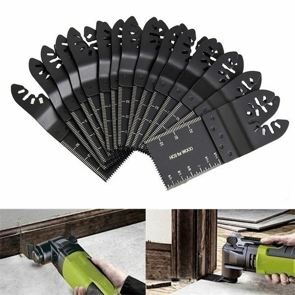 New Stronger 50PCS 34mm Carbon Steel Coarse Cutter Saw Blades Bi-metal Straight Wood Mix Oscillating Multitool Power Tool Kit