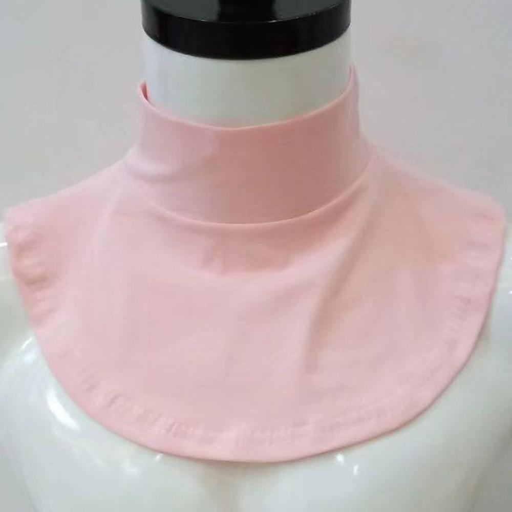 

Женский воротник-стойка с высоким горлом, ложный воротник для рубашки, женский хлопковый фальшивый воротник, однотонный, защита шеи, блузка, съемные воротники