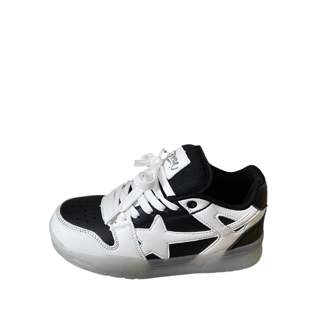 Dailu new ins Hong Kong flavor transparent sports style platform student board shoes