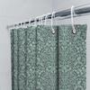 Nature Scene Shower Curtain Dark Green Forest Print With Deer Trees Waterproof Fabric For Bathroom Decor 72 X 78 Inches
