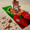 Cristiano Ronaldo Mikrofaser Strandtuch, Leicht und Schnelltrocknend, für Sommerreisen, Strand-Essential, Schwimmbad