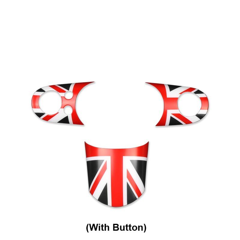 For BMW For Mini Cooper 1st Gen For R50 R52 R53 1Set Car Steering Wheel Button Panel Cover Stickers Car Interior Accessories