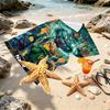 Custom Name Personalized N Nininjago Print Beach Towel, for Trip Camping Beach Party Home Decor, Birthday Gift for Family & Friends