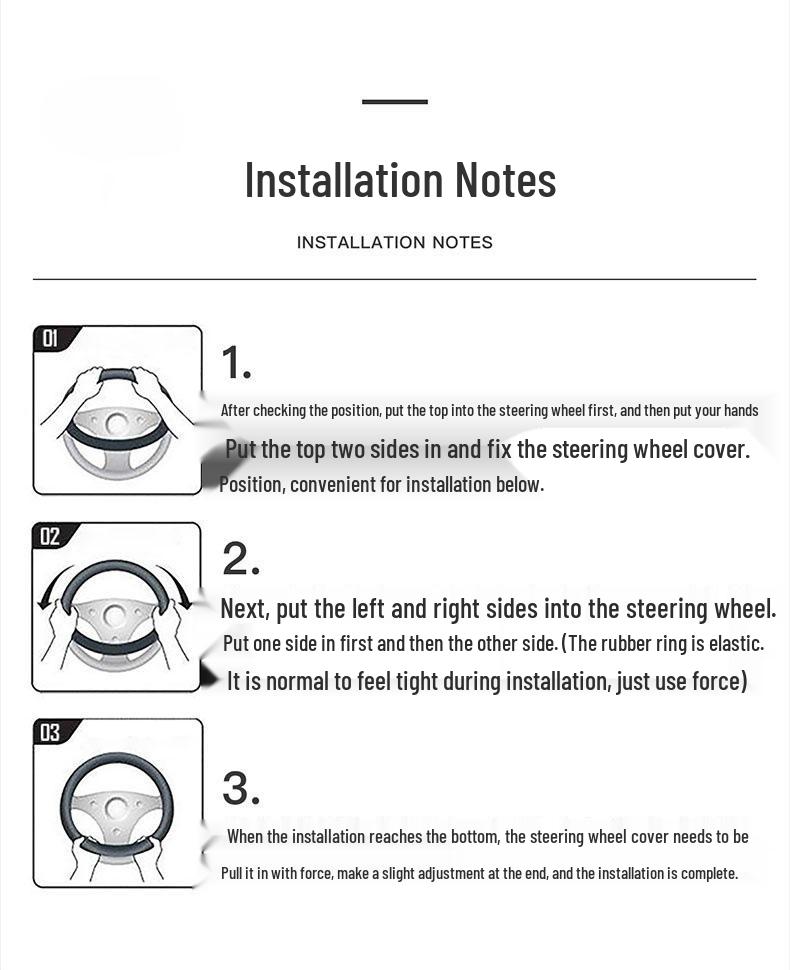 Suitable for Ideal One: Genuine Leather Steering Wheel Cover for L7/L6/L8/L9 - Special Car Interior Accessory