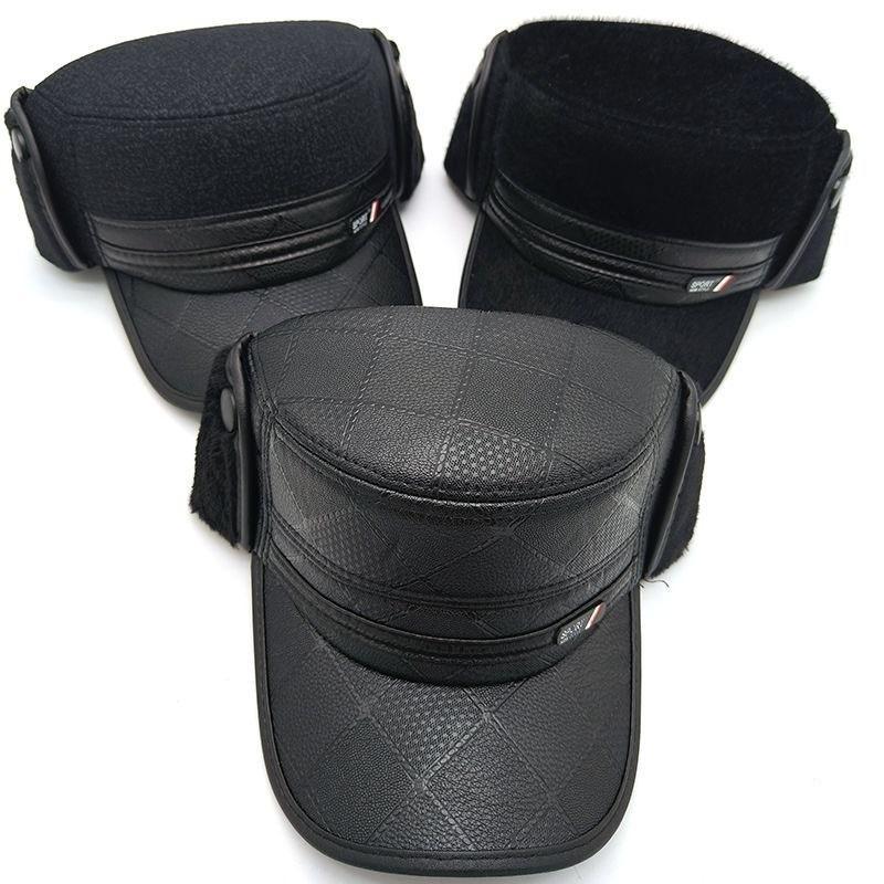 Old man hat men winter cap old man cold warm dad hat winter grandpa old man ear protection cotton hat