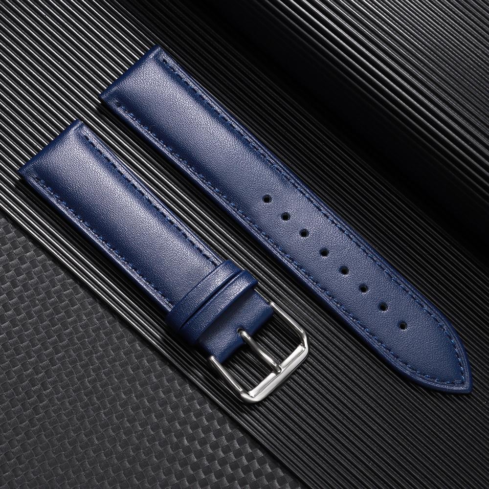 Genuine Leather Watchband Calfskin Replace Wristwatch Straps 12/14/16/18/20/22/24mm Watch Accessories Men Women Soft Watch Band