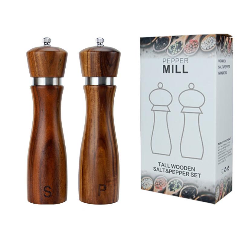 Acacia Wood Manual Pepper Grinder