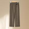 Hodo Women's Elastic Waist Wide-Leg Casual Straight-Leg Trousers