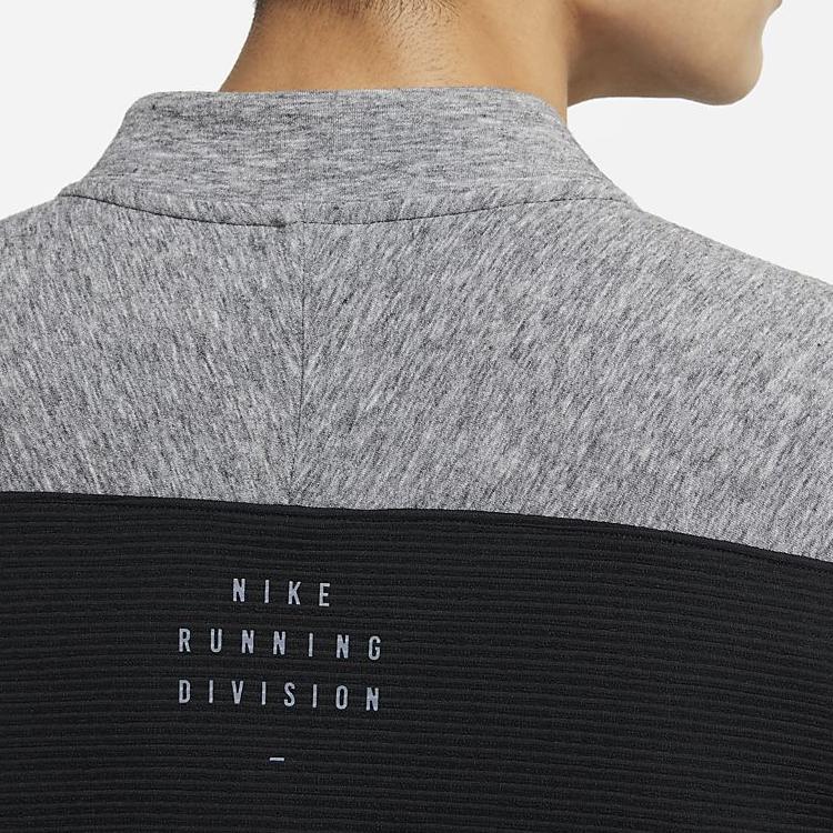 Nike Sweatshirts Men's Black Stand Collar Moderate Regular DA0439-010