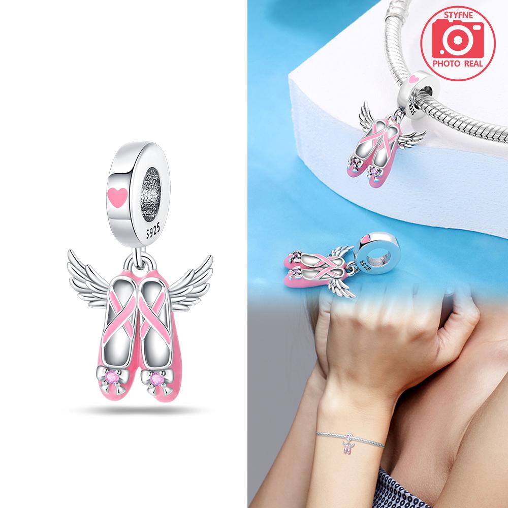 Summer Beach Shoe Pendant Copper Colors For Charms Copper Colors Original Bracelet For Jewelry Making