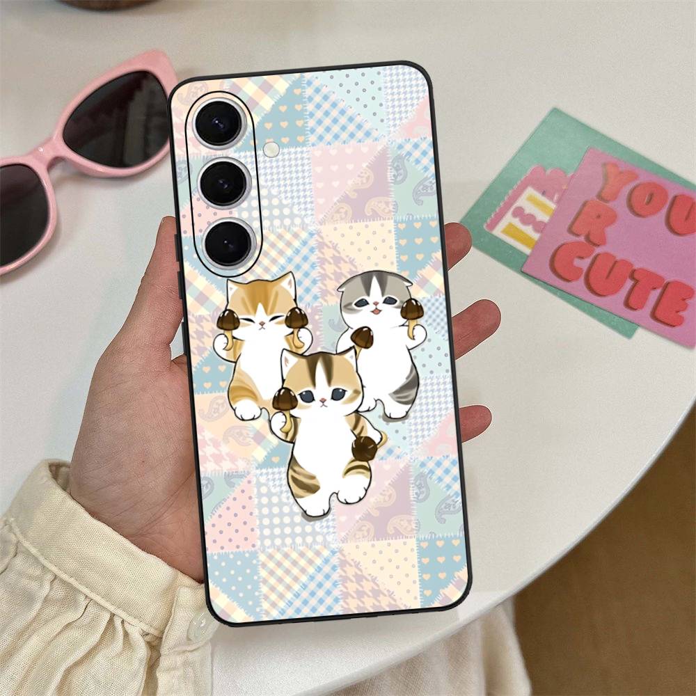 

Cat M-Mofusand Phone Case For Samsung S 24 Fe 25 Ultra Plus 20 Lite 21 30 22 23 24 22 Ultra 5G Fundas Samsung S22 5G